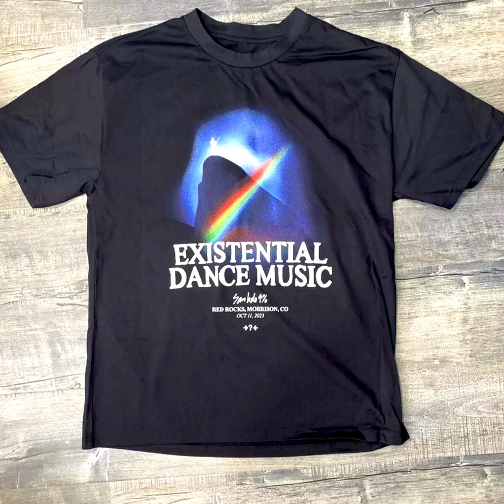 San Holo Existential Dance Music Shirt Red Rocks EDM Merchandise Black L NEW